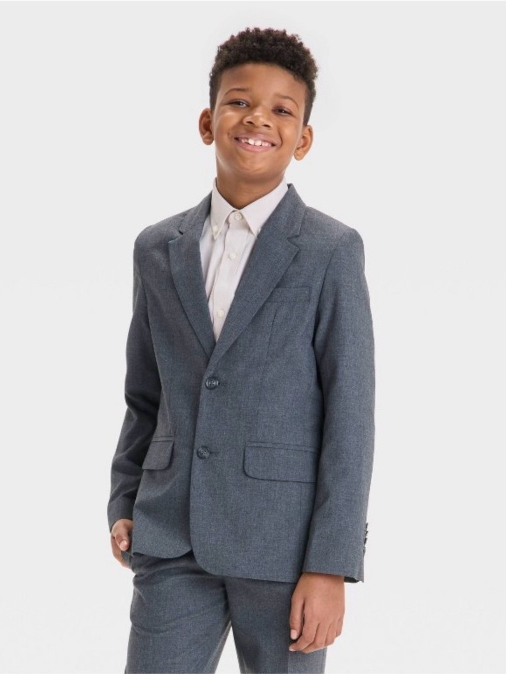 NWT Cat & Jack Boys' Suit Jacket Sz 10 Dark Grey Formal Holiday Graduation